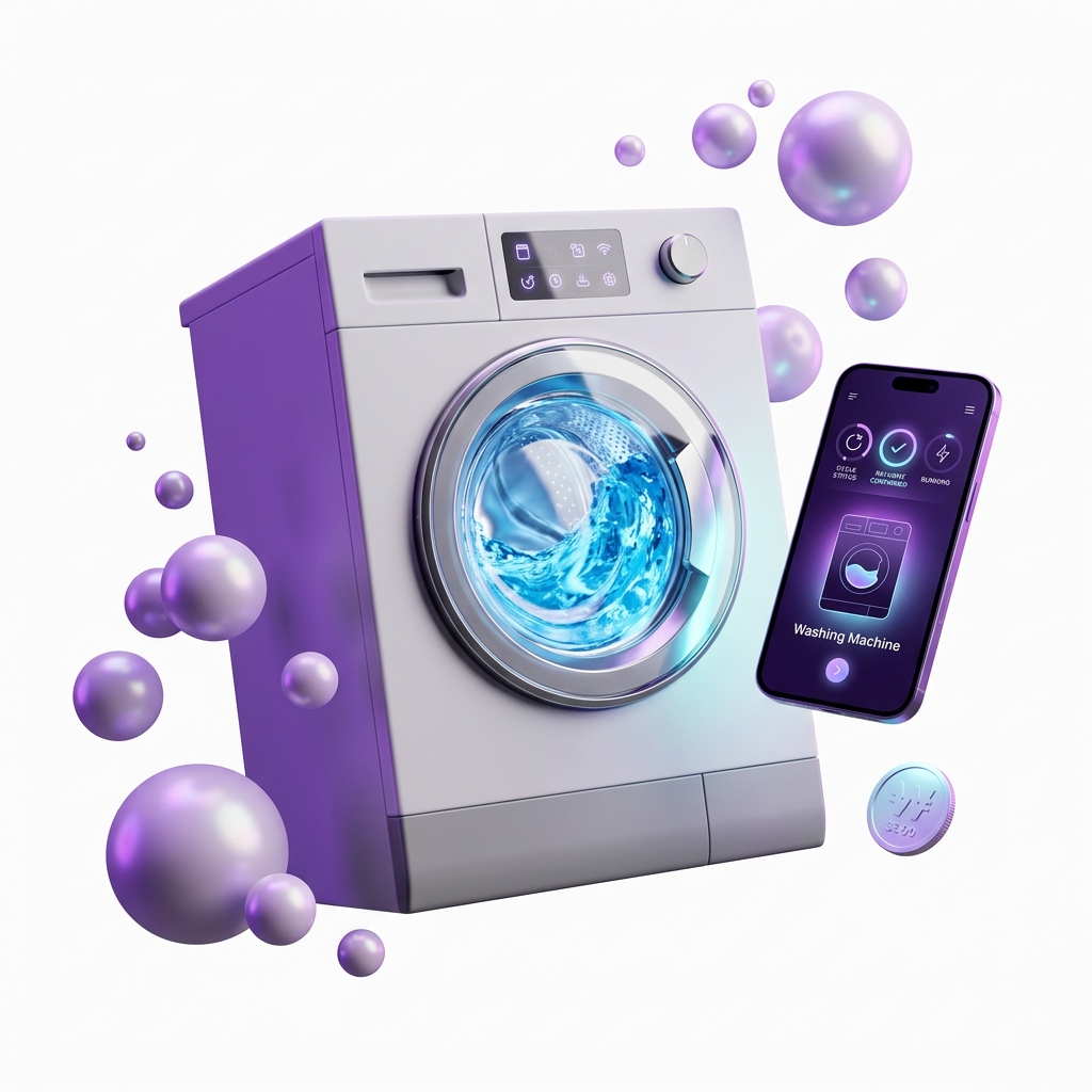 UNwant Smart IoT Commercial Washing Machine with App